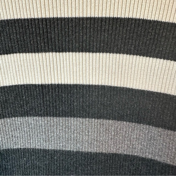 Ralph Lauren Women's Wide Striped Turtleneck Sweater - Black and Gray, Medium - Picture 10 of 10